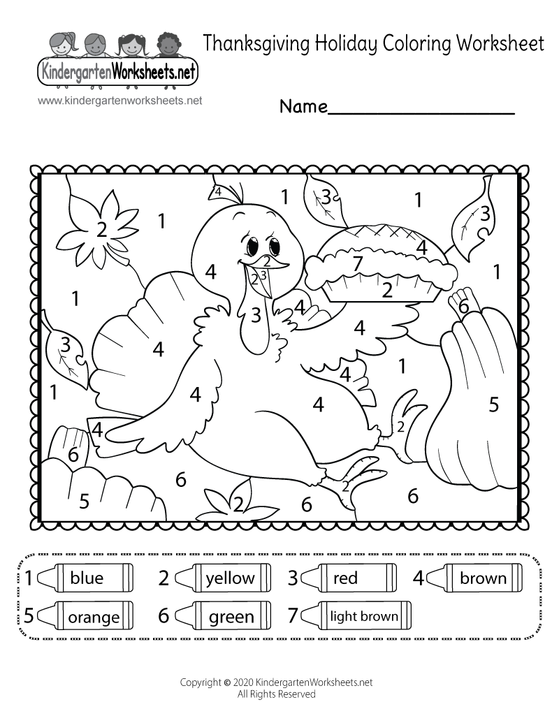 Free Printable Worksheets For Thanksgiving