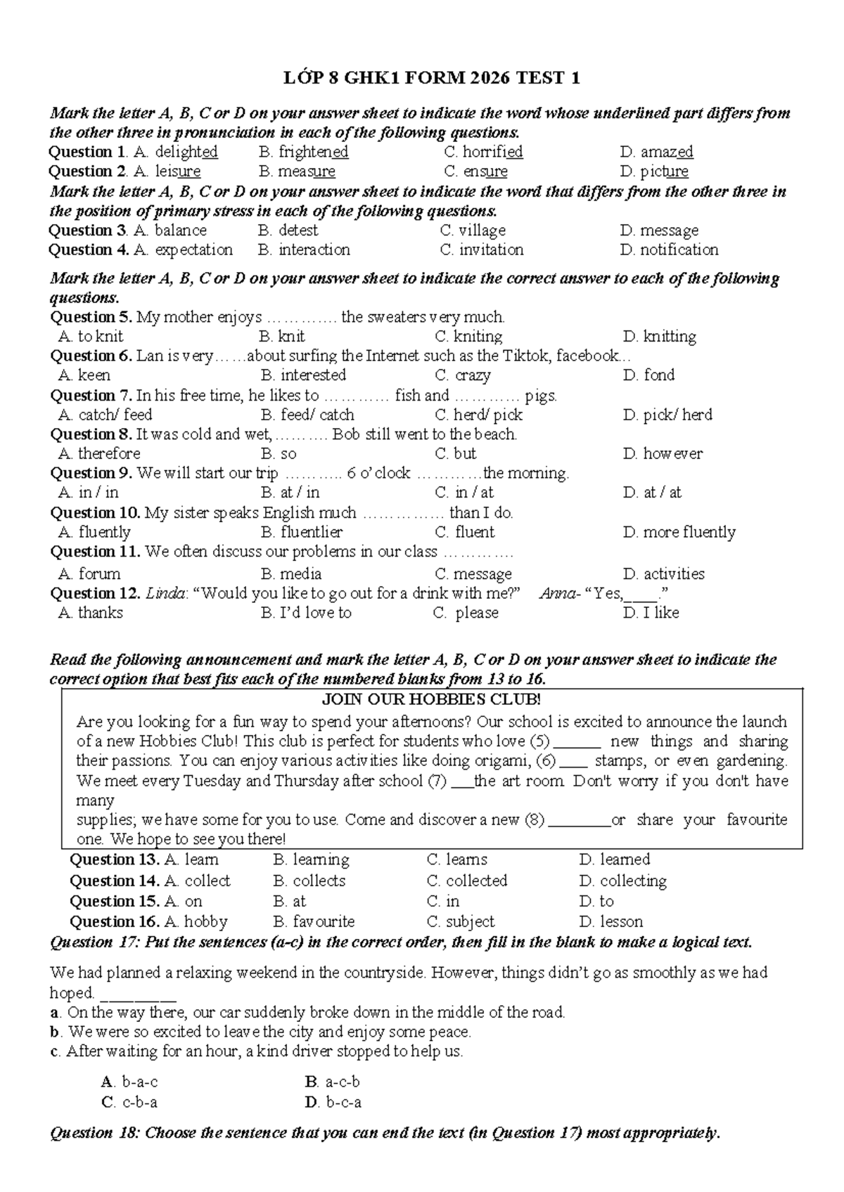Form 8 2026