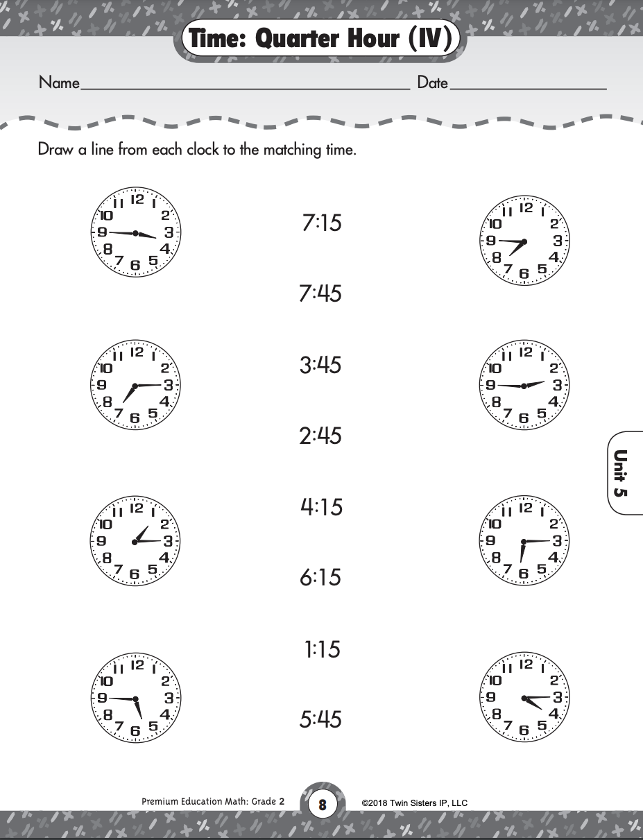 Printable Telling Time Worksheets Grade 1