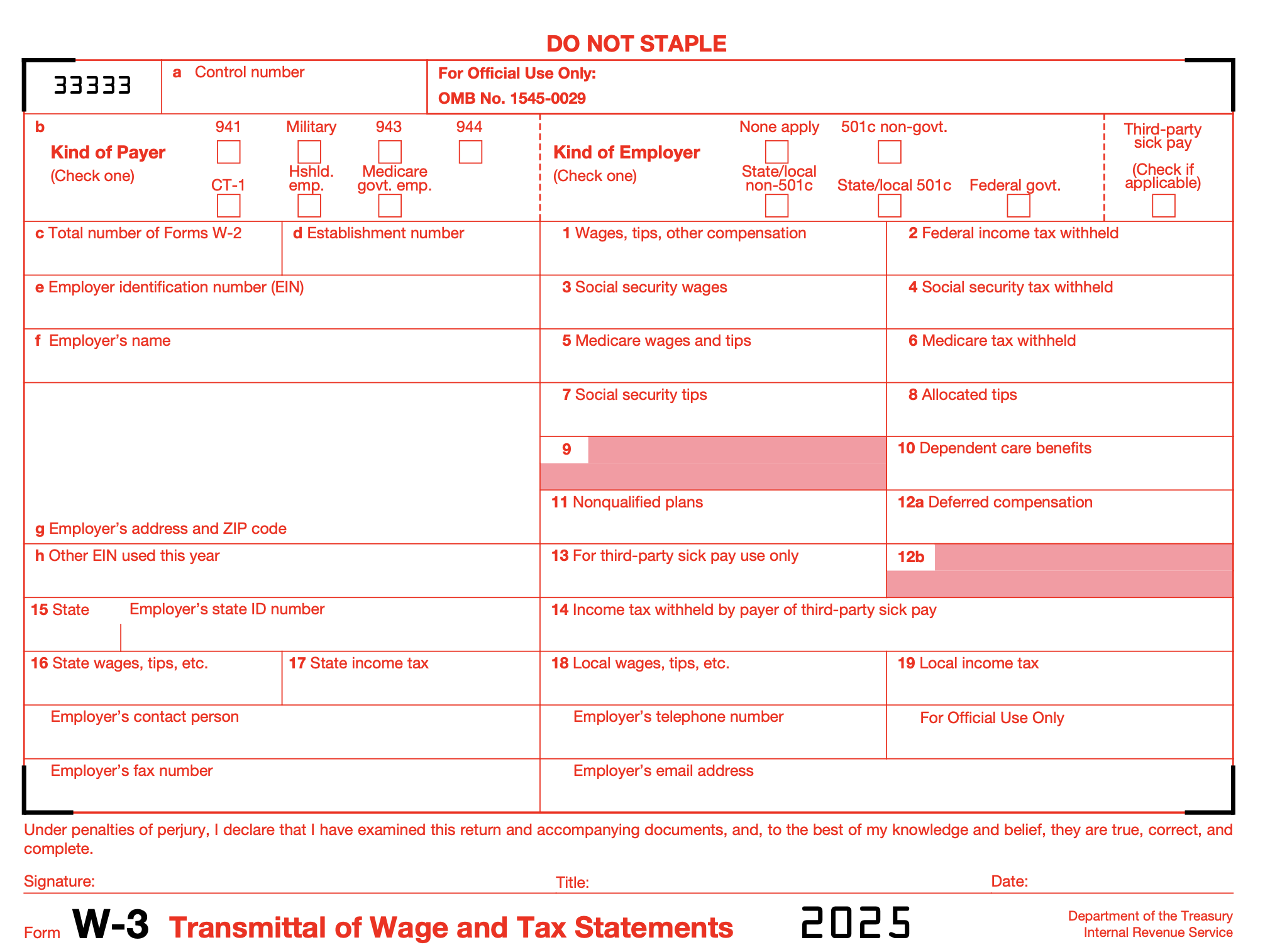 Irs Form Tips