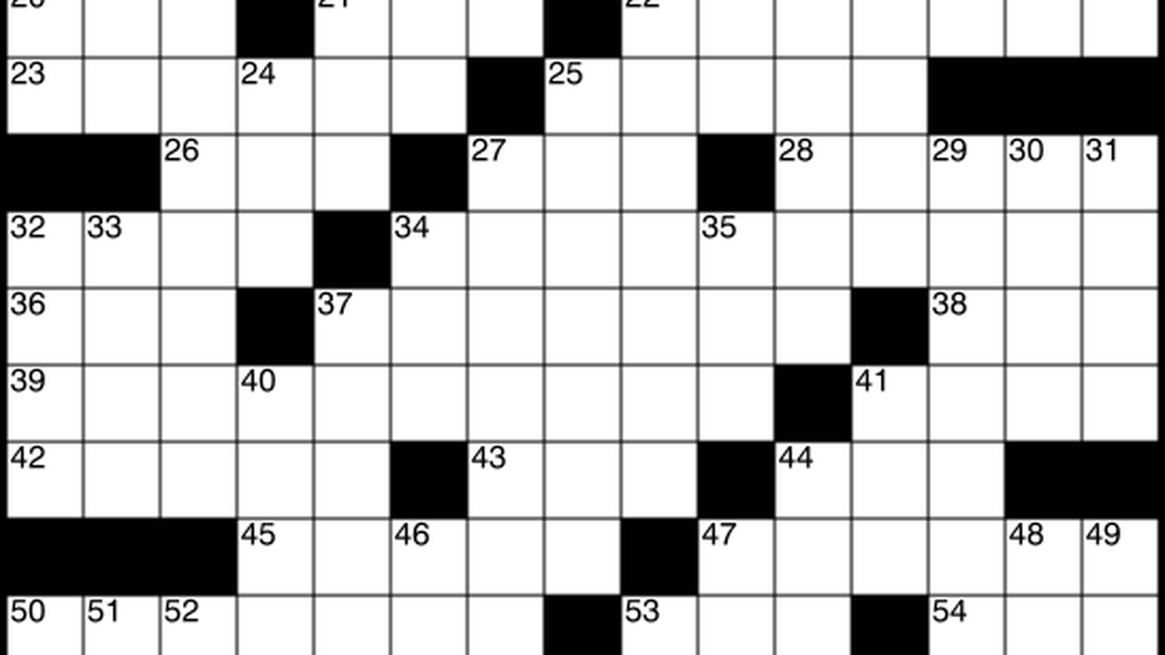 Universal Crossword Puzzle Today Printable