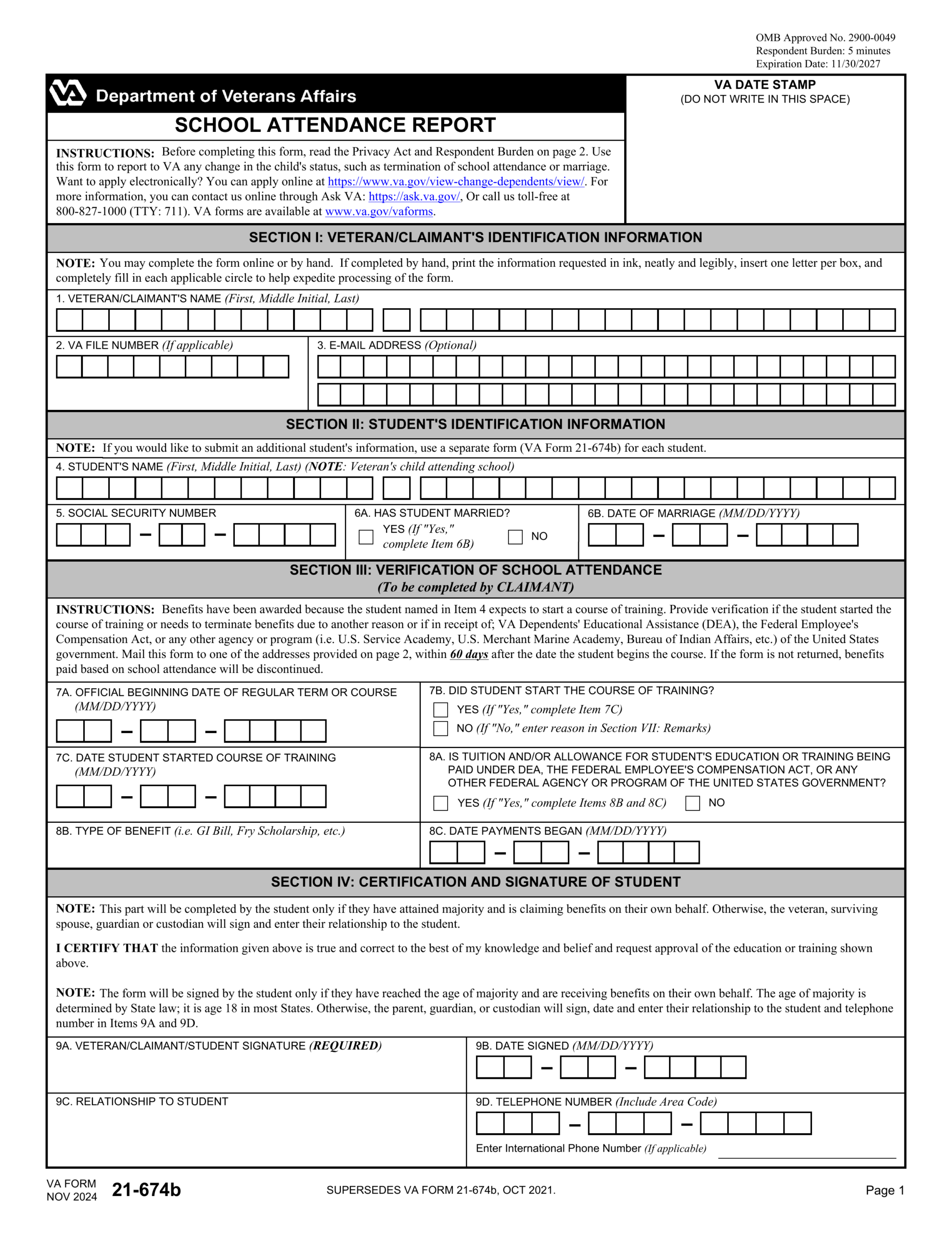 Va Advanced Directive Form 2025