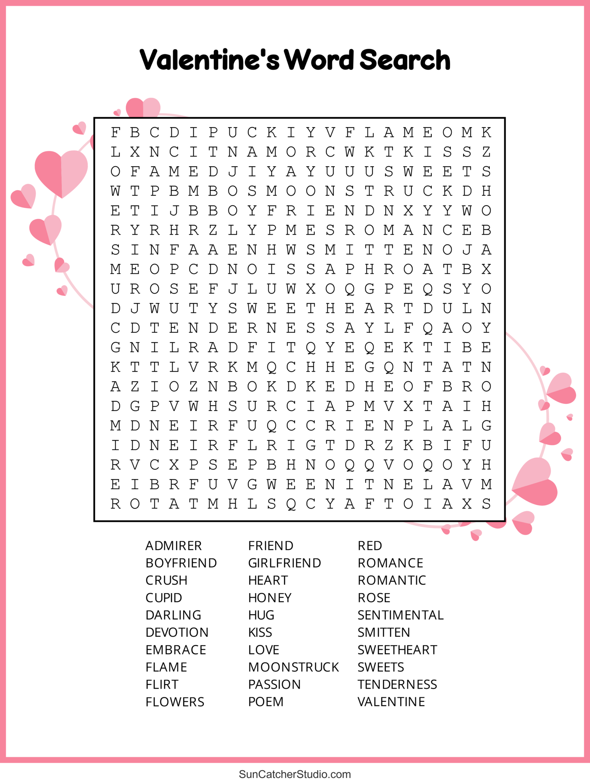 Valentine's Day Puzzles Printable