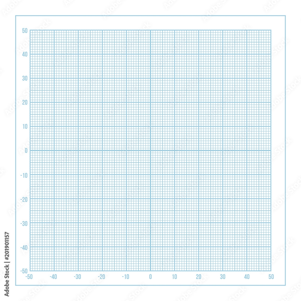 Printable Graph Paper Blue