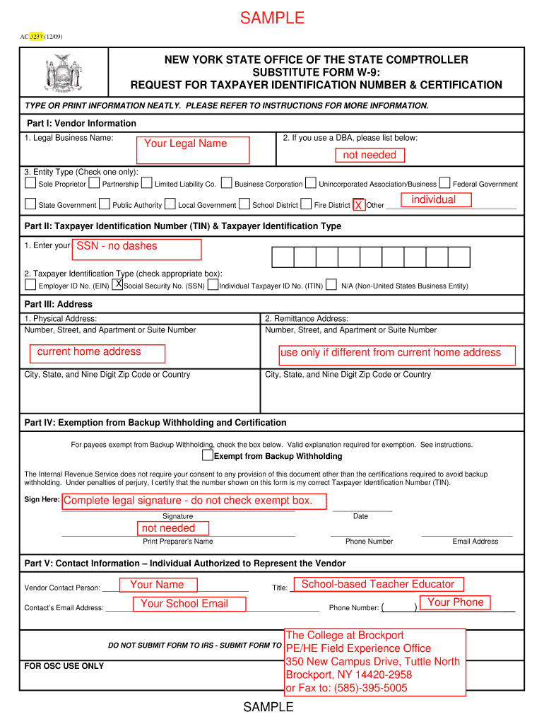 Ct W9 Printable Form