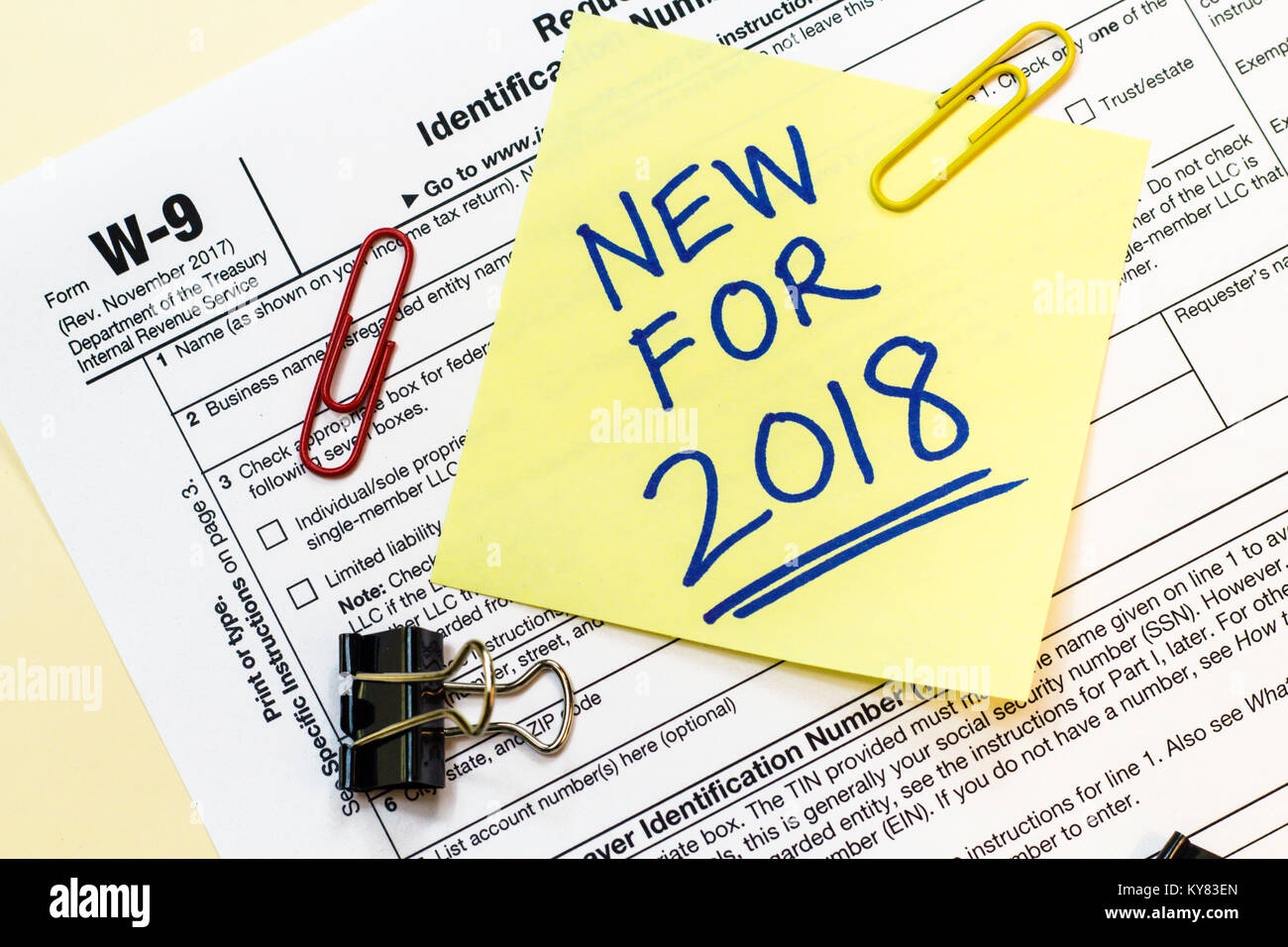 Tax Form W9 2018