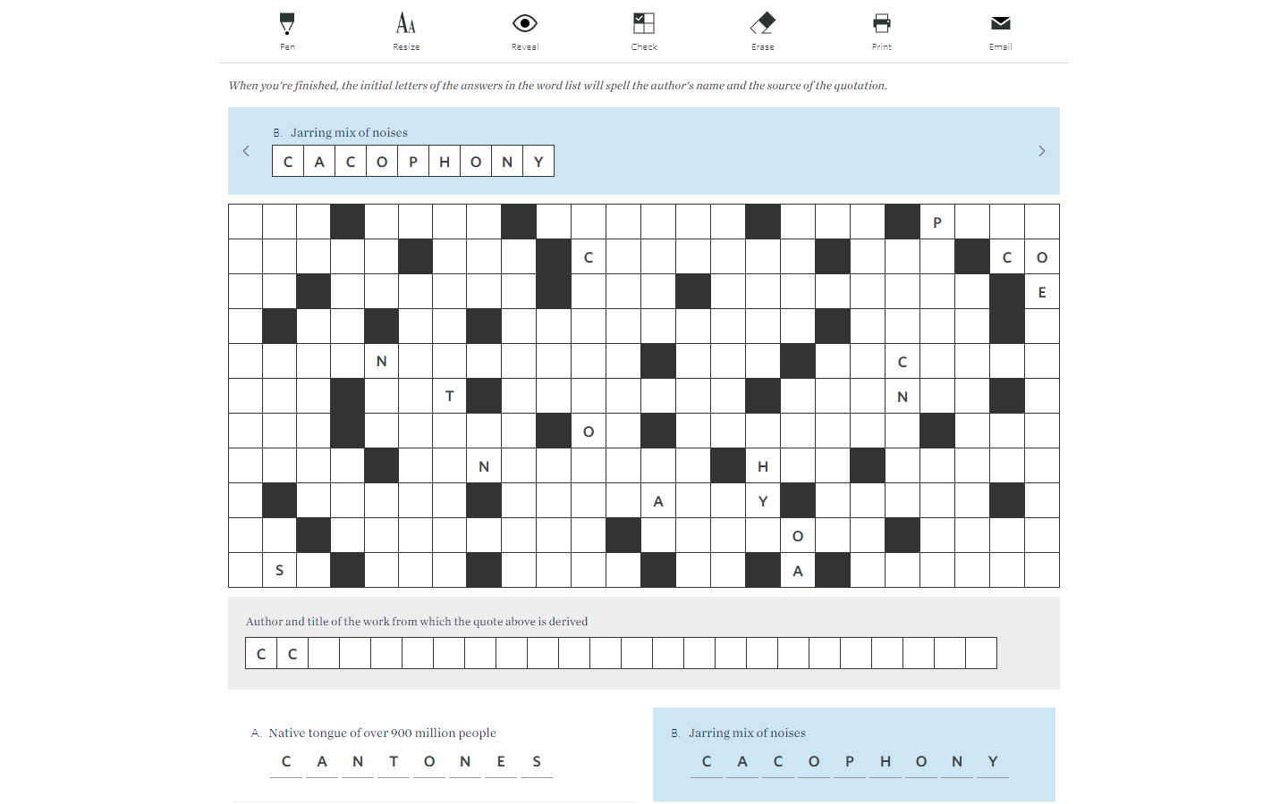Printable Acrostic Puzzles