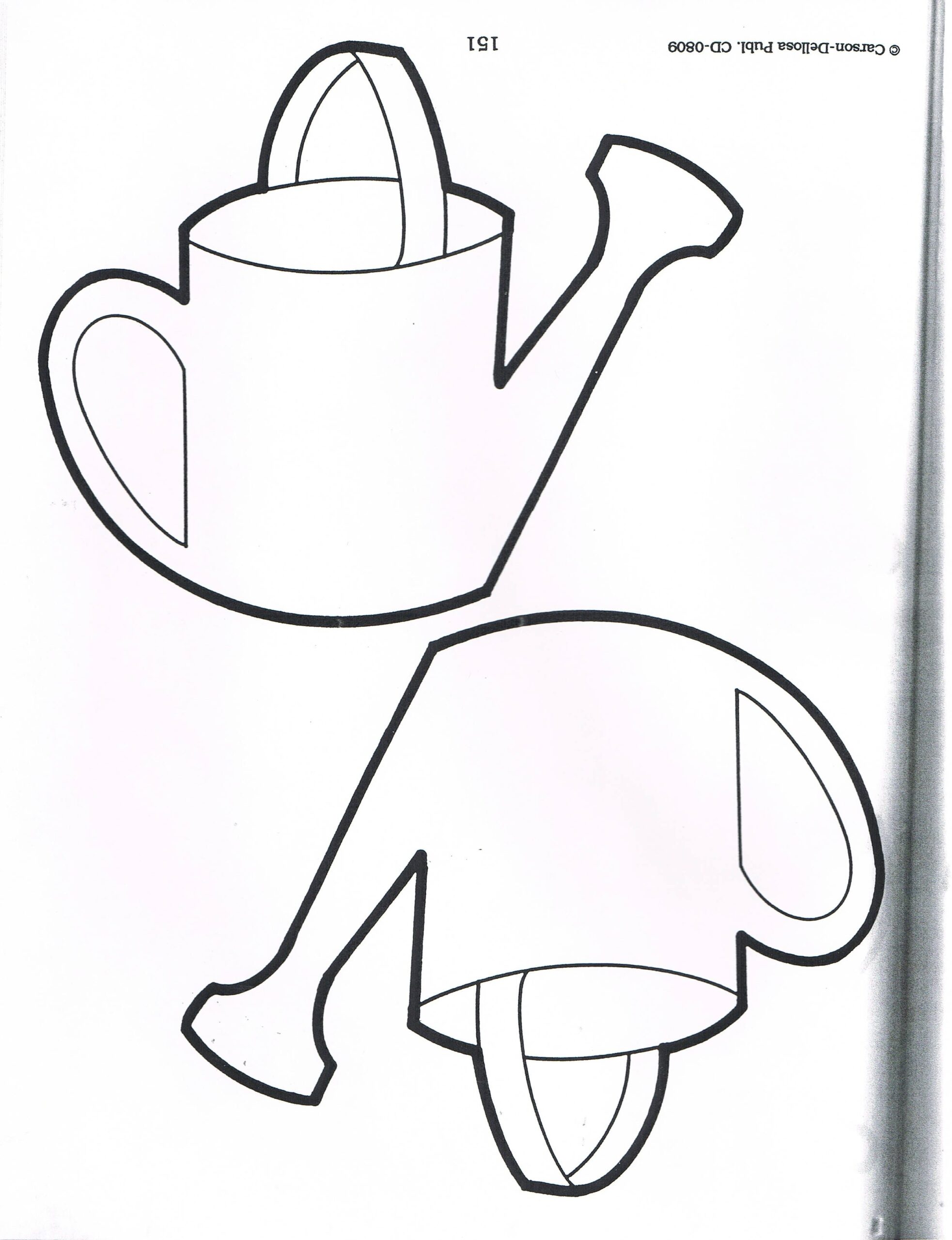 Watering Can Template Printable