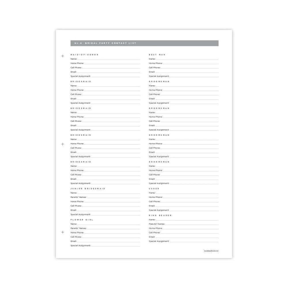 Wedding Planning Pages Free PDF Download Gartner Studios