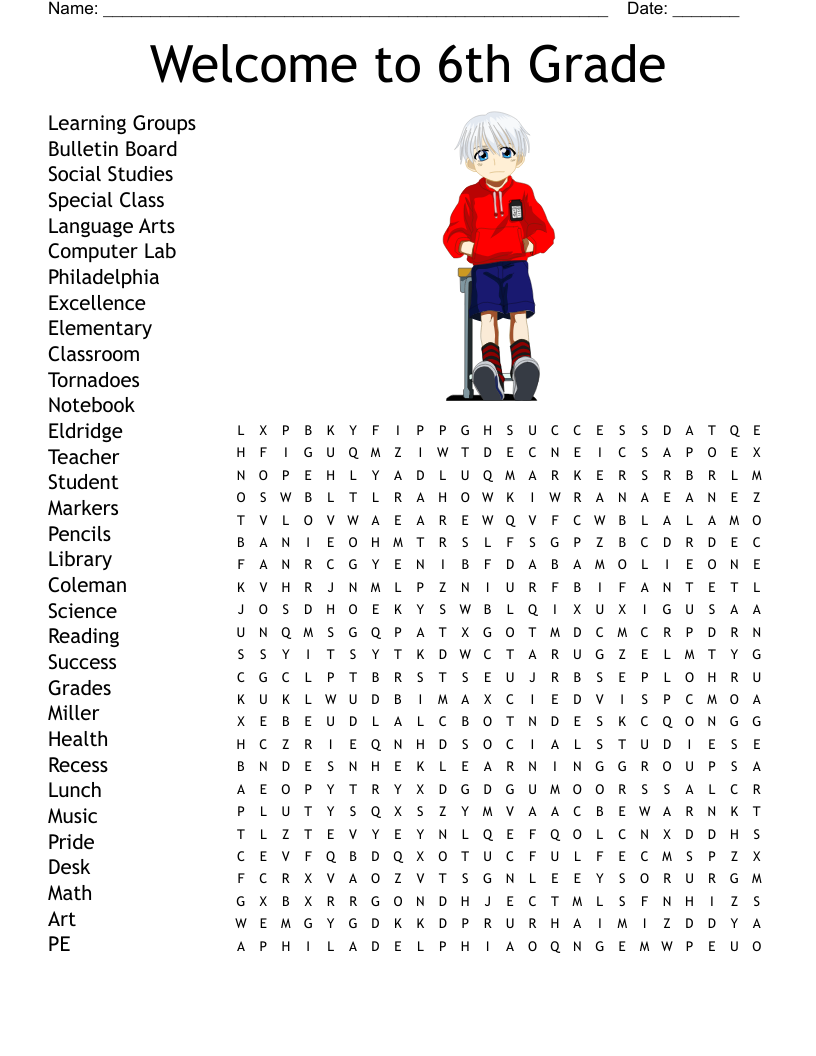 Puzzles For 6th Graders Printable