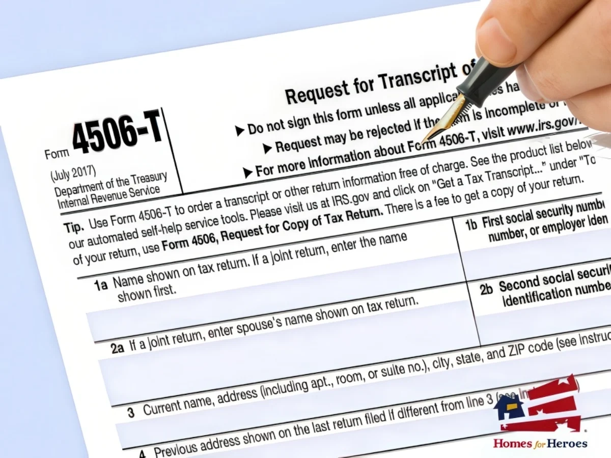 Irs Form 4506-T Request For Transcript
