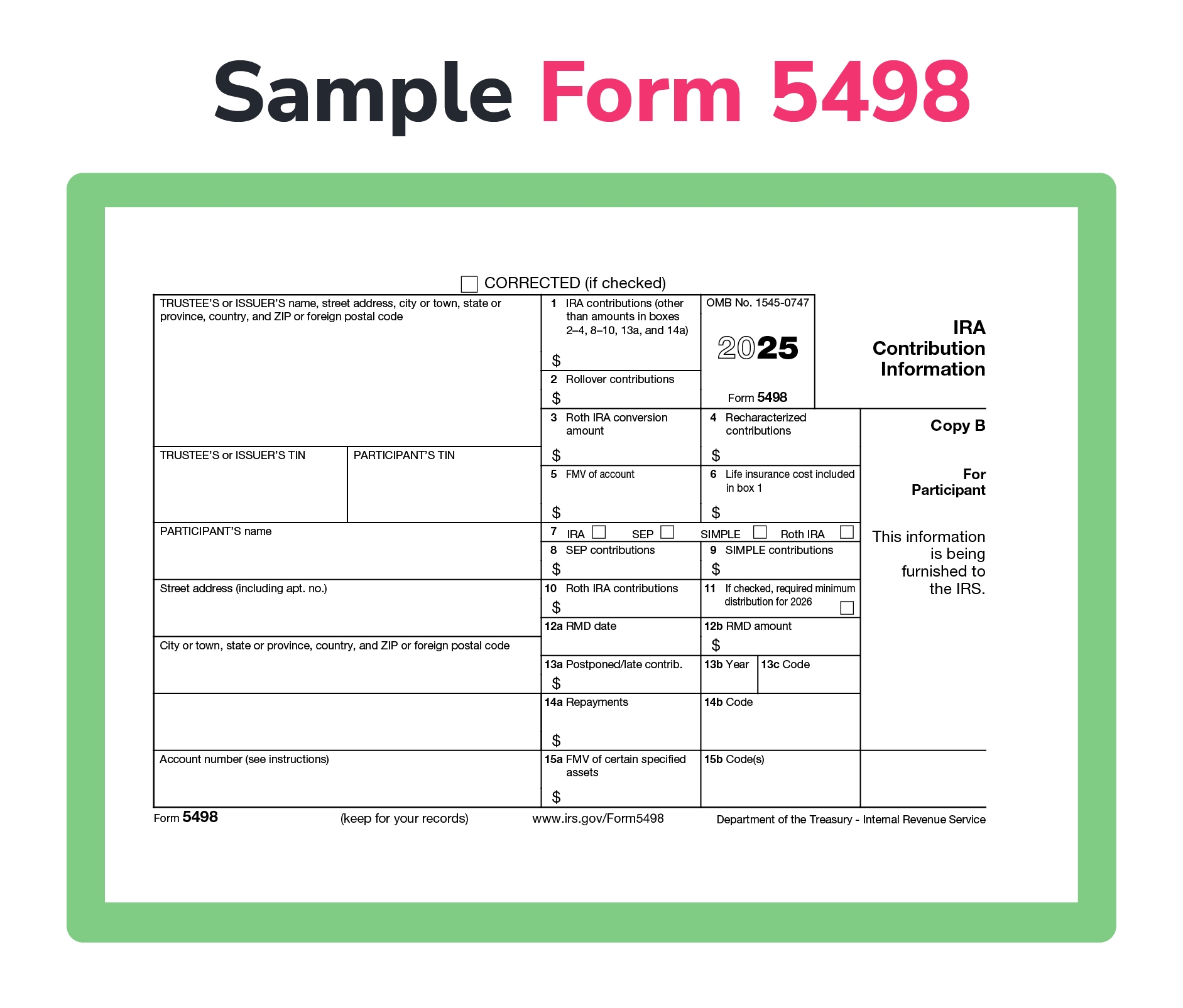 What Is Form 5498 IRA Reporting Explained 2025 