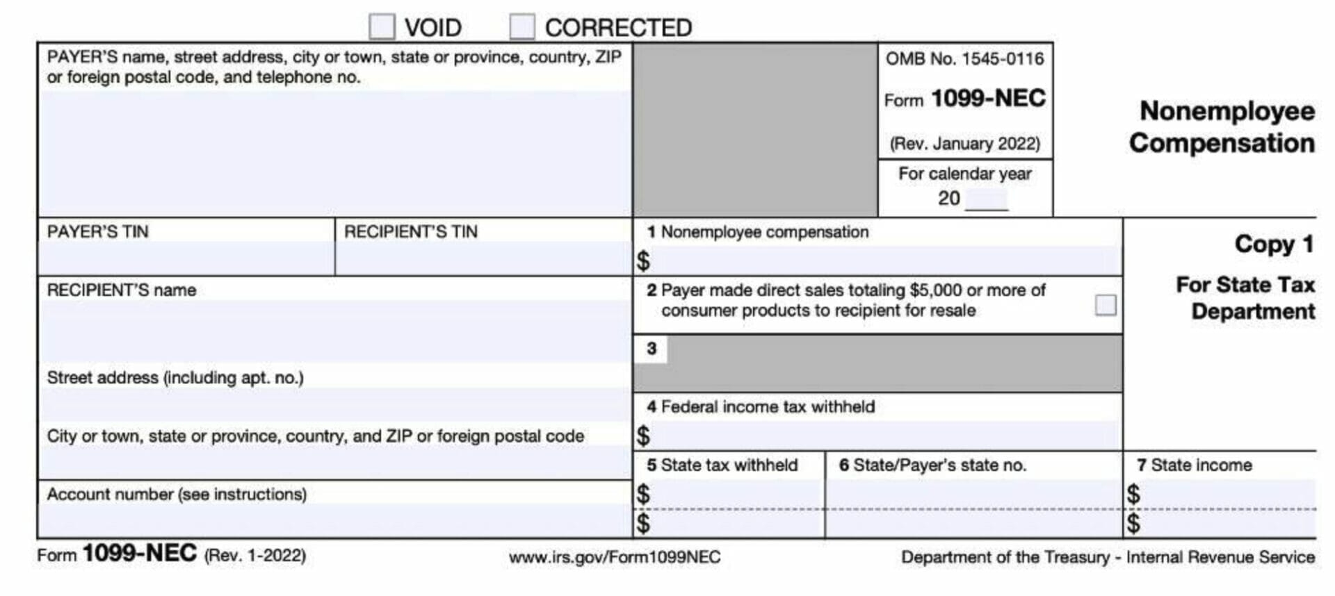 Form W-9 And 1099