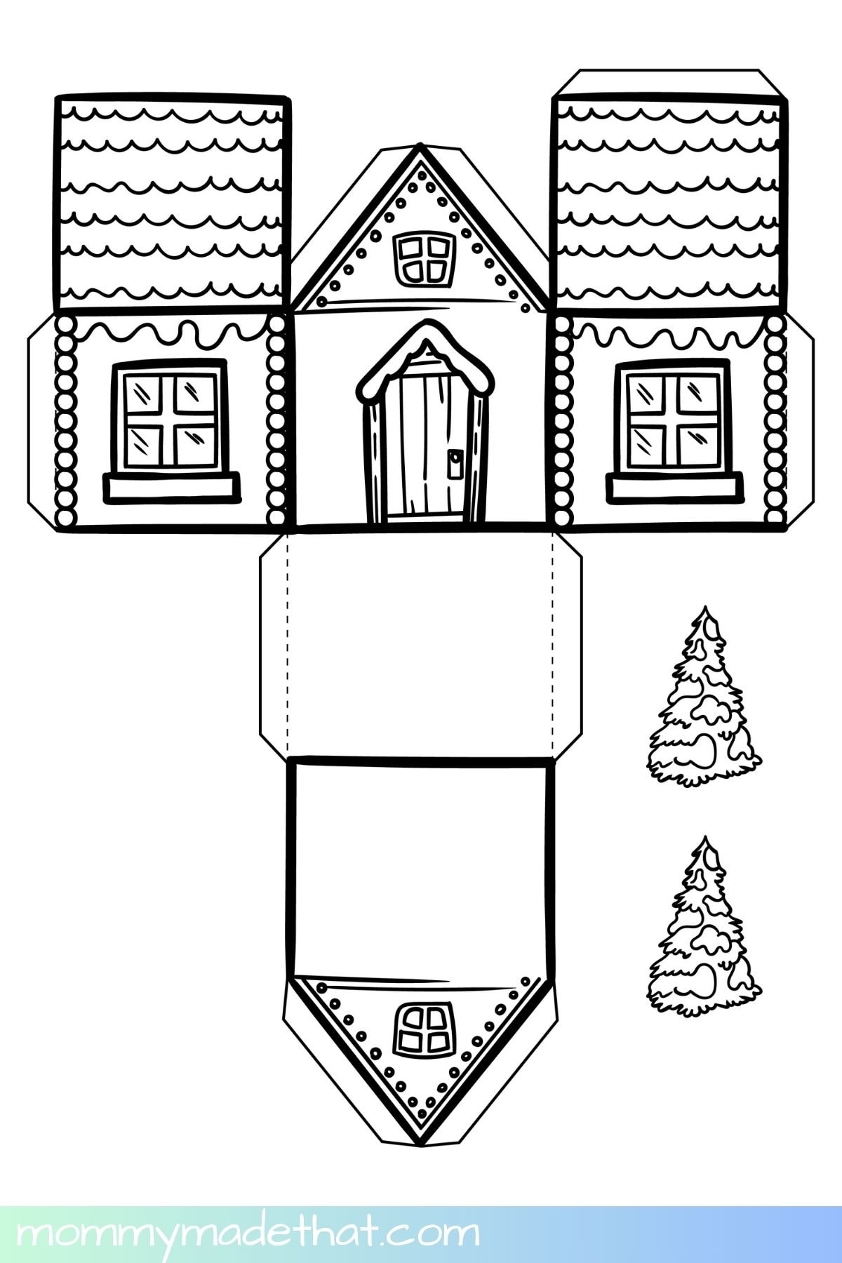 Printable Paper House Template
