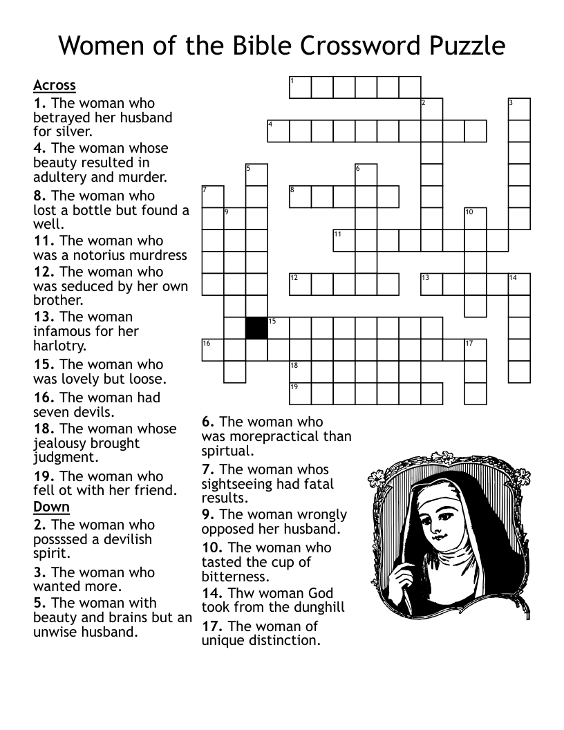 Free Printable Religious Crossword Puzzles