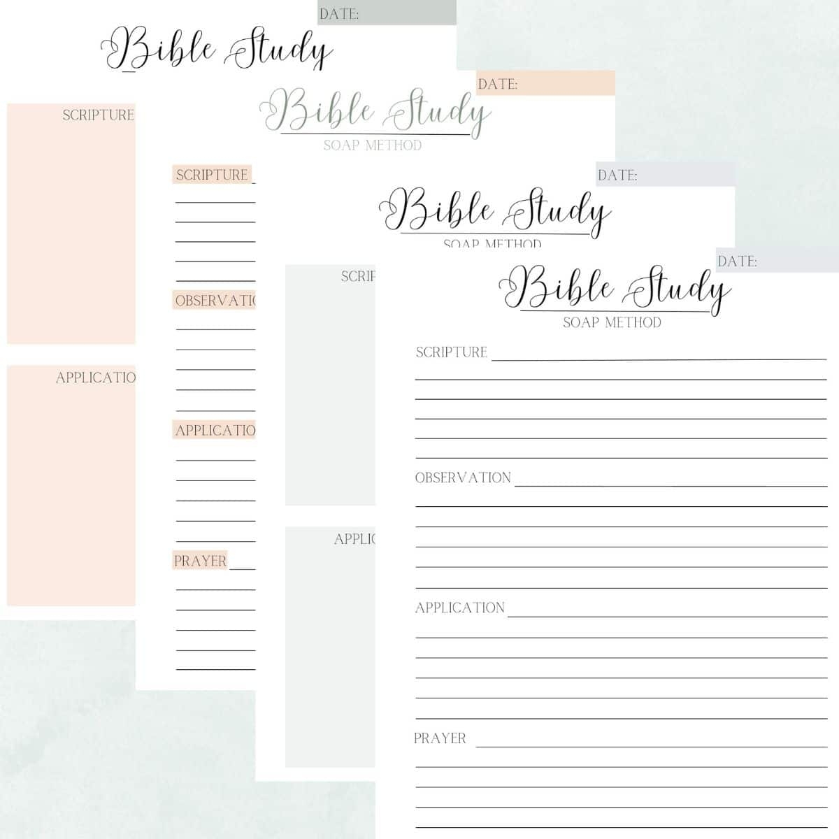 Women's Printable Bible Study Lessons Free