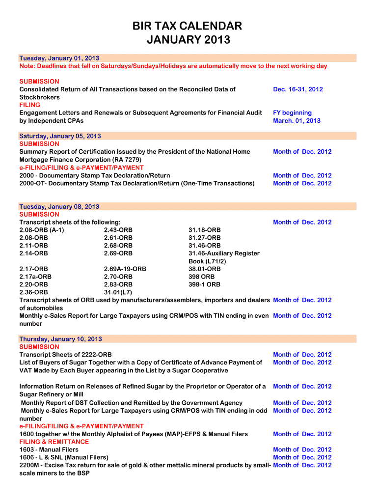 Bir Form 2000 Downloadable Form