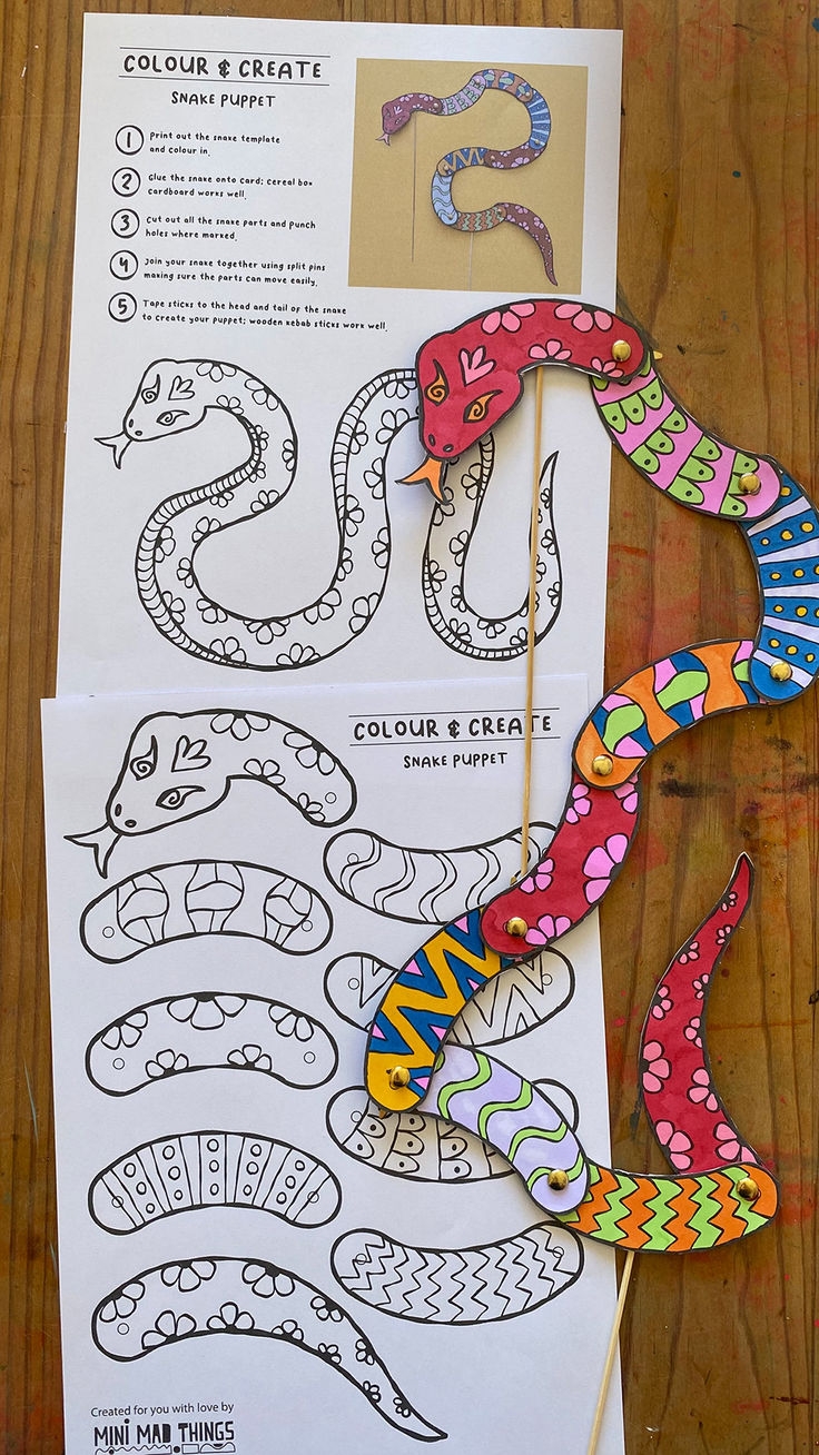 Snake Printable Template